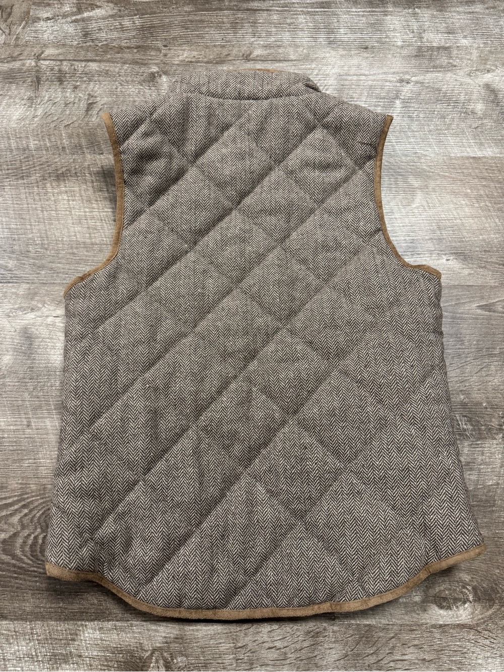 Altard State Brown Quilted Full Zip Vest Size Small - Picture 7 of 7